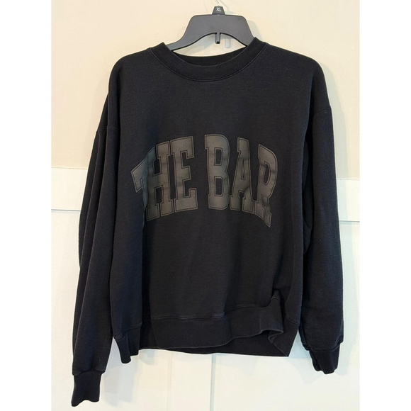 Women’s The Bar Sweatshirt Black Medium - Picture 2 of 4